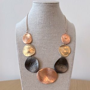 Mixed Metals Statement Necklace